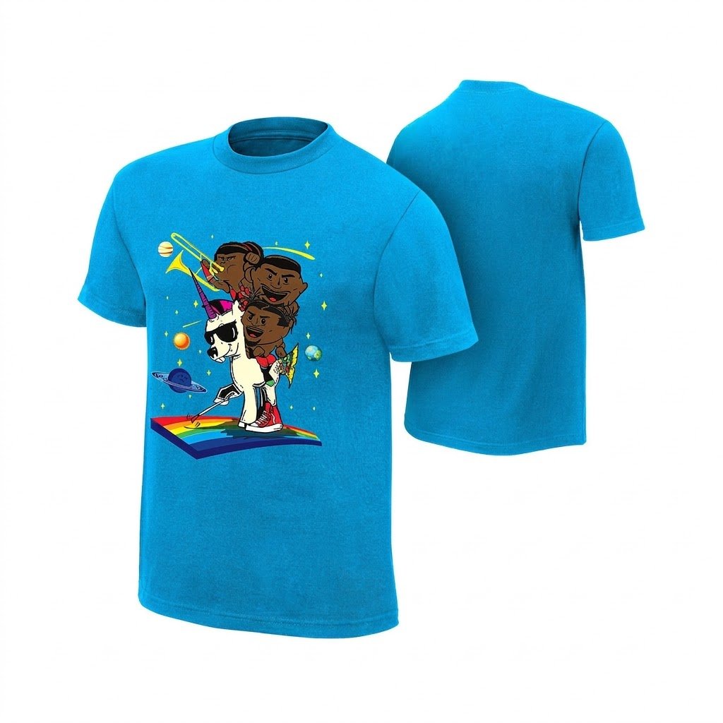 Printed Blue T Shirt