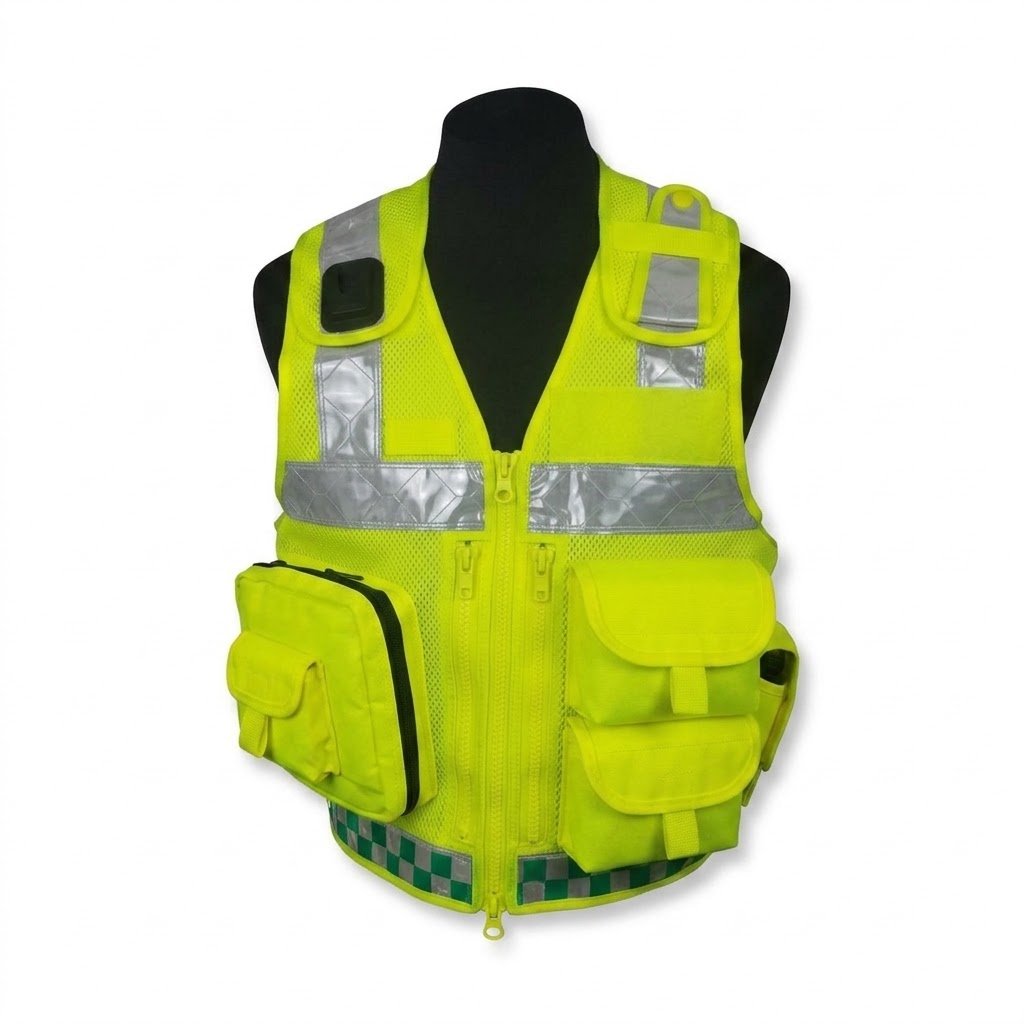 Lime Multi Pocket Safety Vest