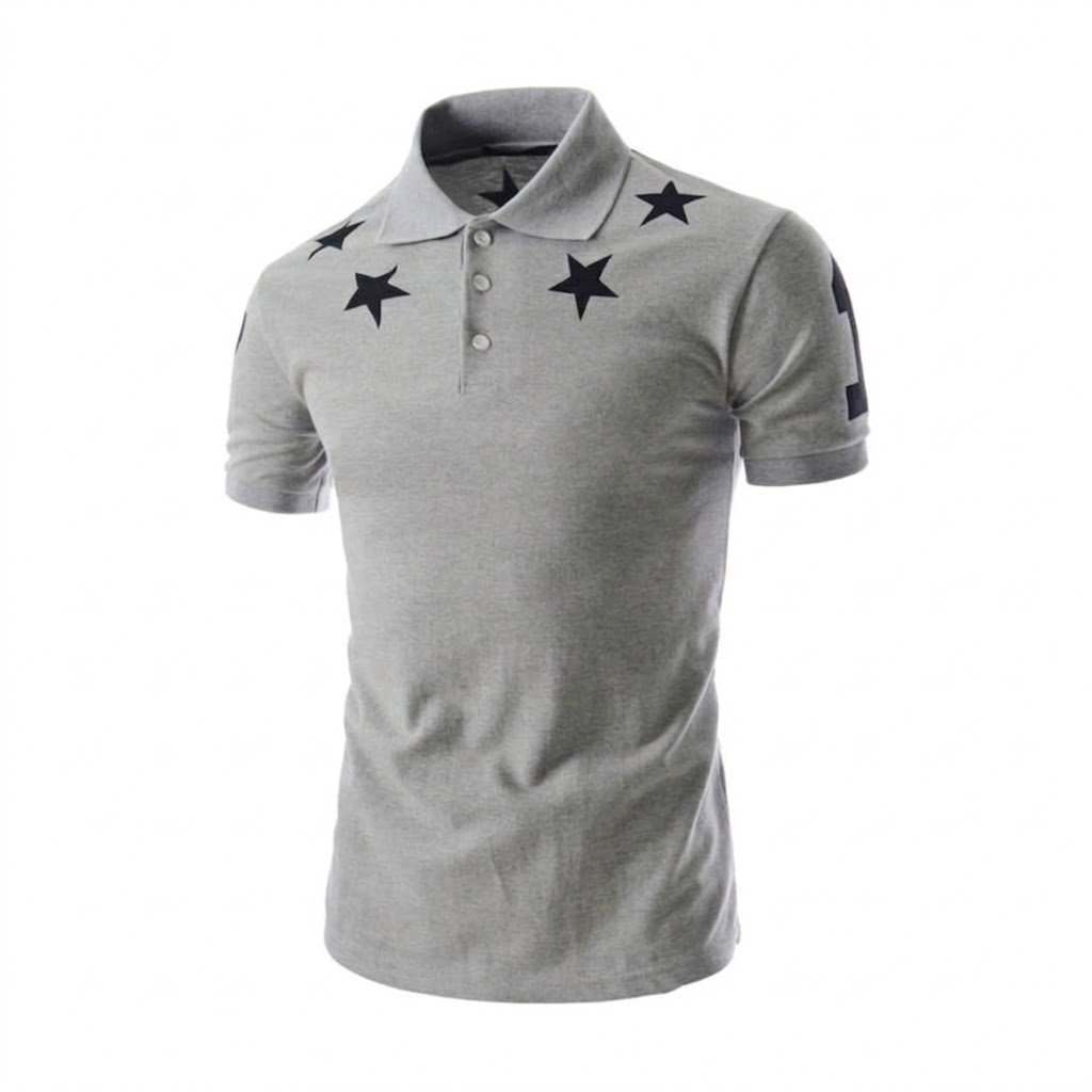 Grey Star Polo Shirt