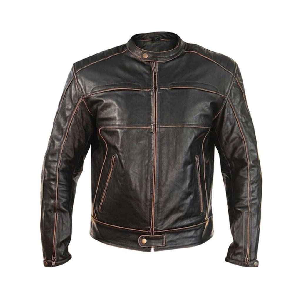 Black Leather Motorcycle Jacket