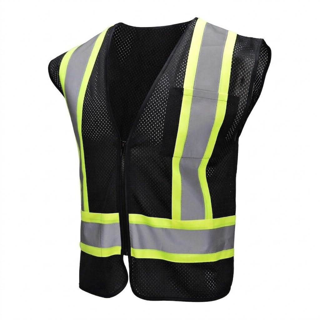 Black Reflective Safety Vest