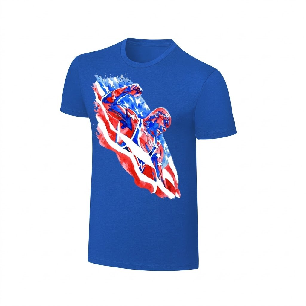 Blue Graphic T Shirt