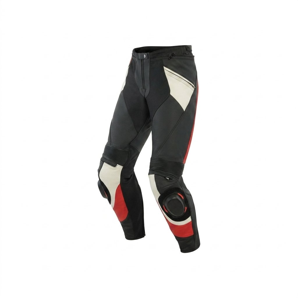 Red White Black Motorcycle Pants