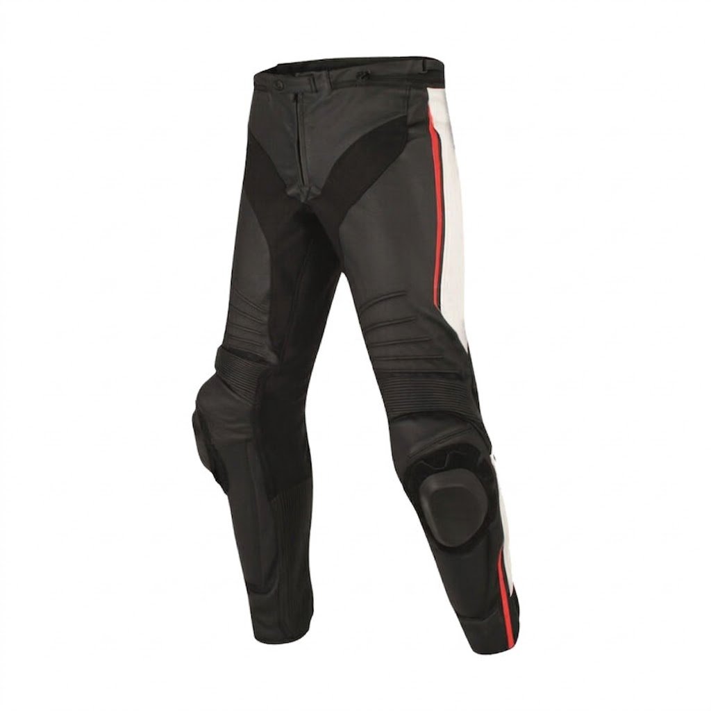 Black Red White Motorcycle Pants
