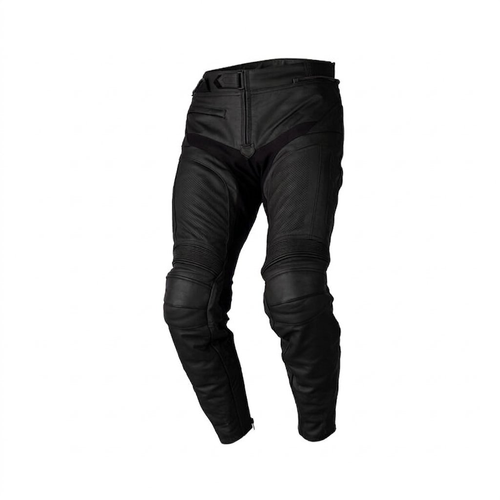 Black Leather Motorcycle Pants