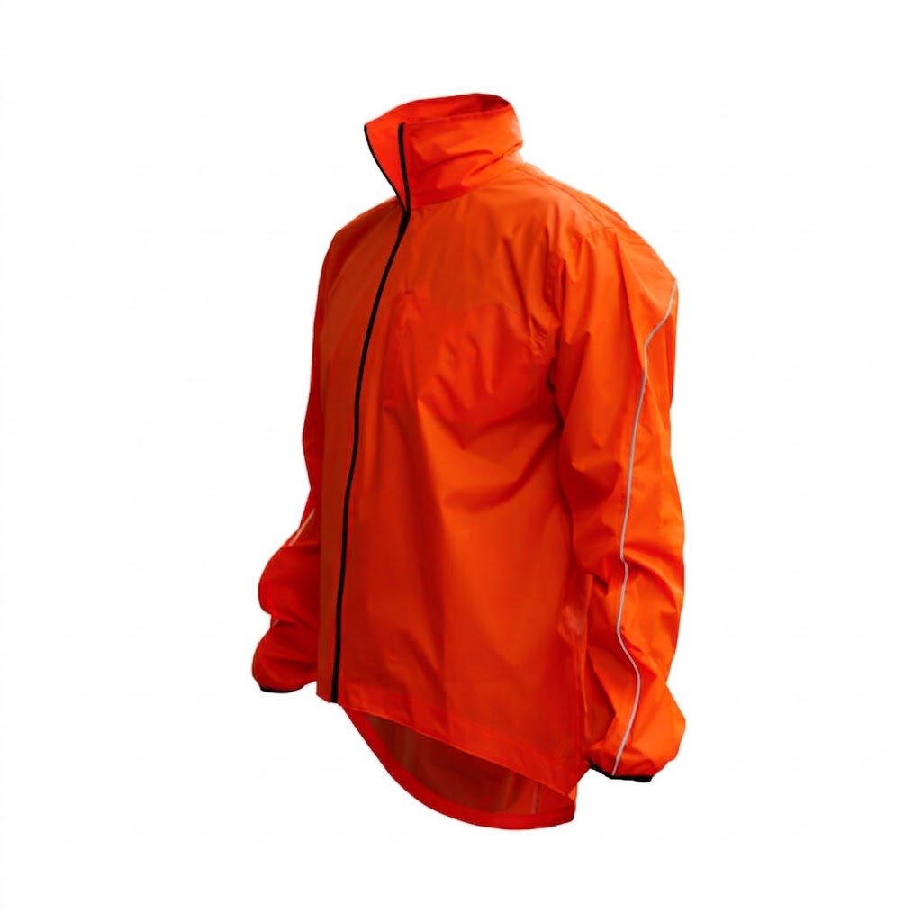 Orange Technical Rain Jacket