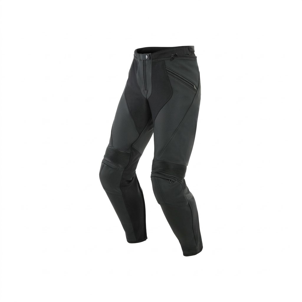 Black Technical Motorcycle Pants