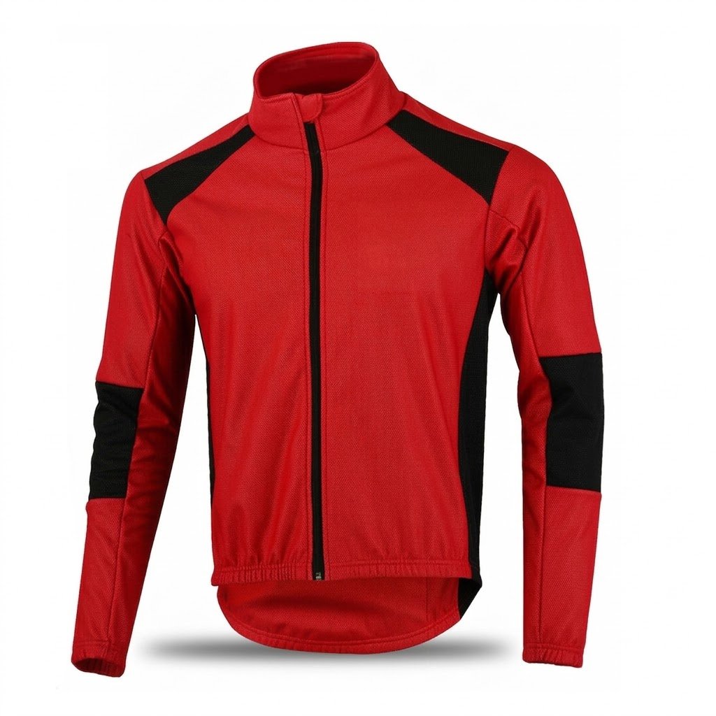 Red Cycling Performance Jacket
