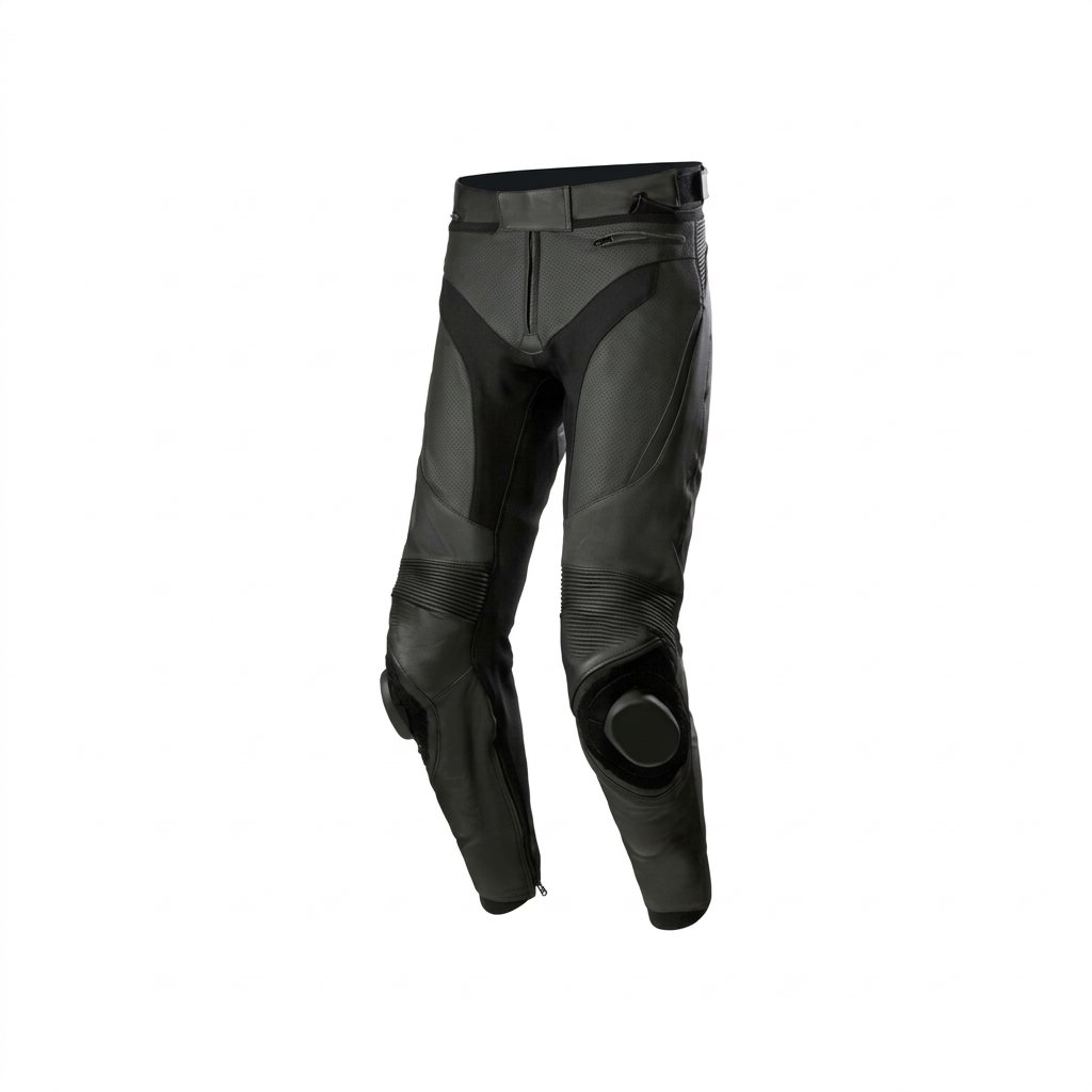 Black Protective Motorcycle Pants