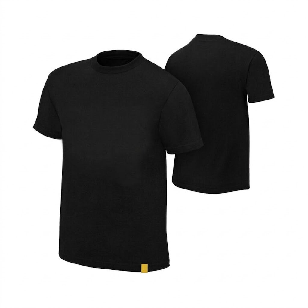 Black Plain T Shirt